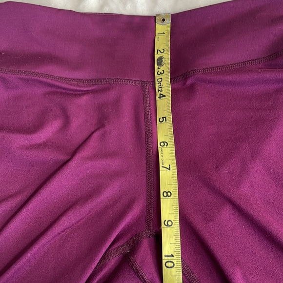Fabletics Leggings Burgundy/Maroon Sz M - Picture 7 of 10